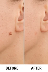 Skin tags removal Warwick before and after
