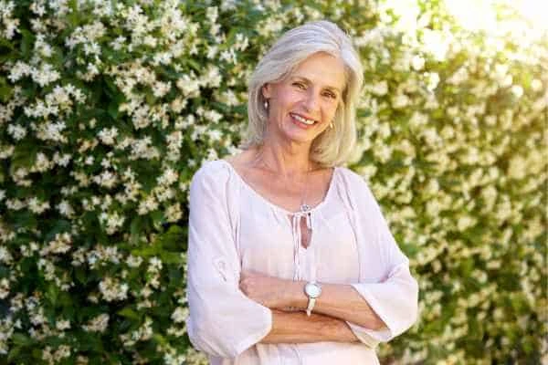 Older woman happy with urinary incontinence treatment Warwick