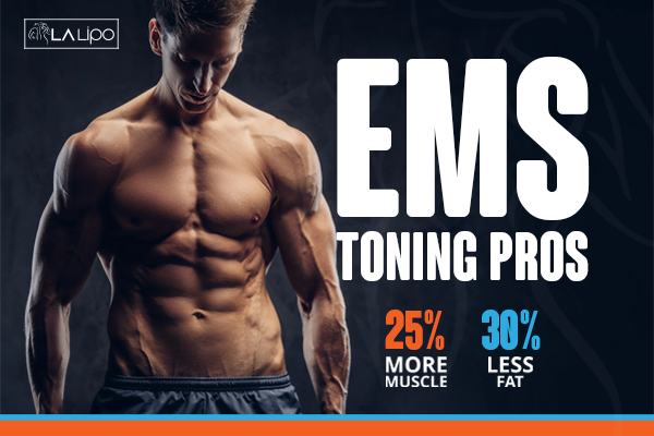 Image of man with sculpted stomach showing the fat loss and muscle gain of LA-EMS Body Sculpting Treatment Warwick